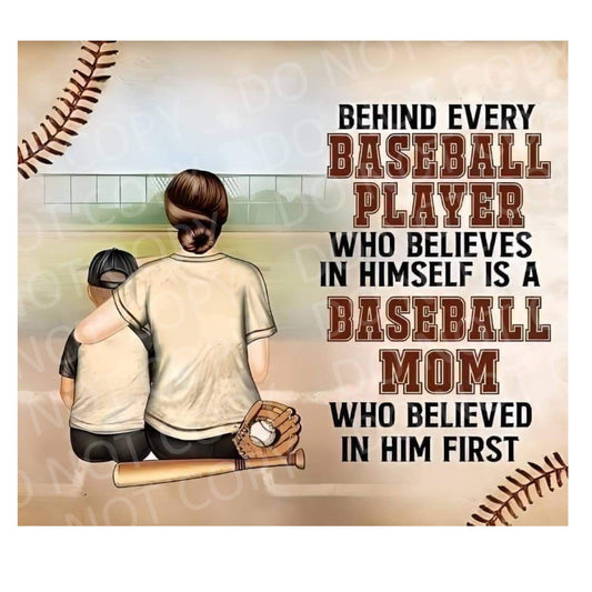 Behind every baseball player