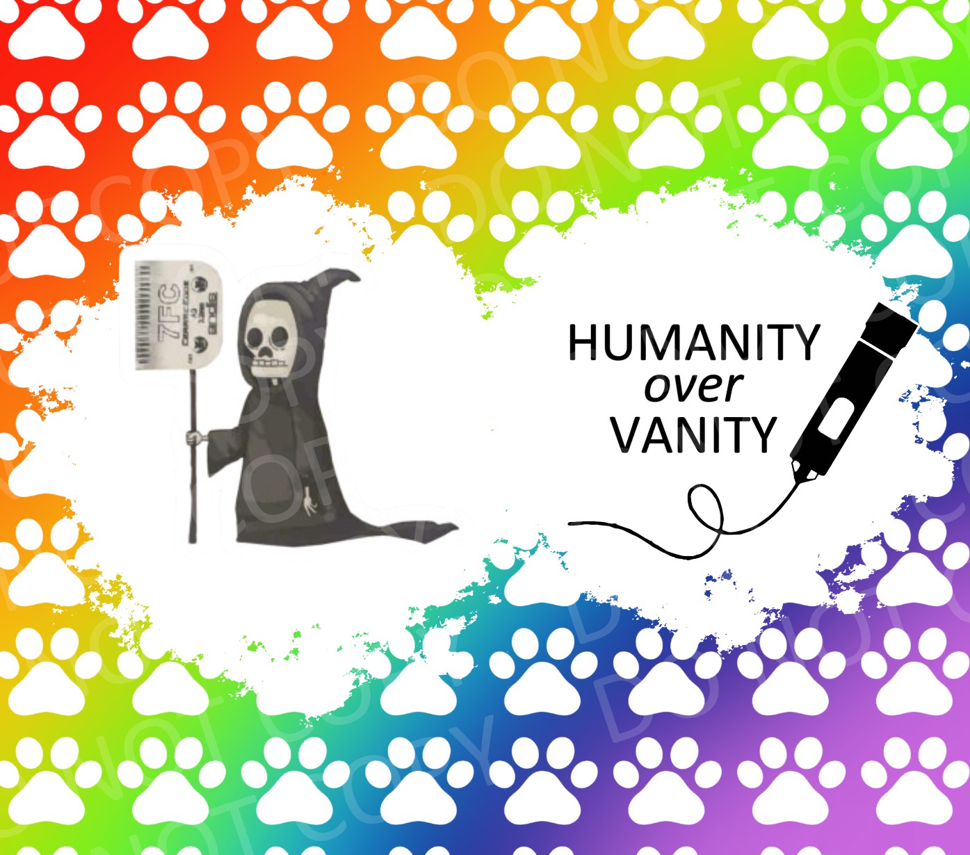 Humanity over vanity 2