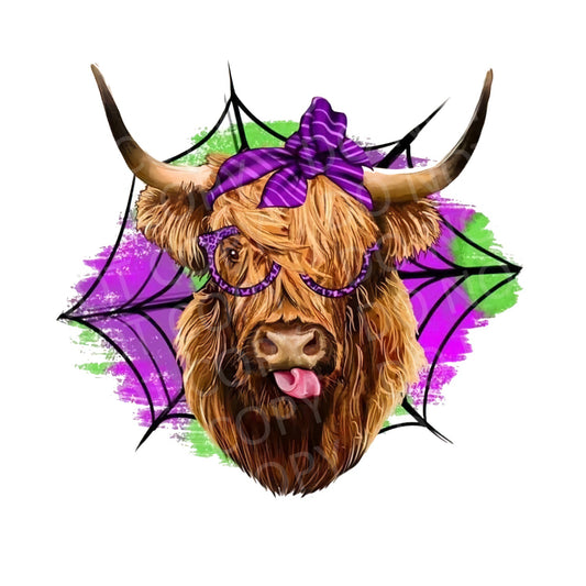 Cow with web