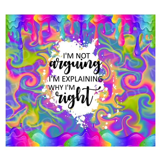 I'm not arguing 1
