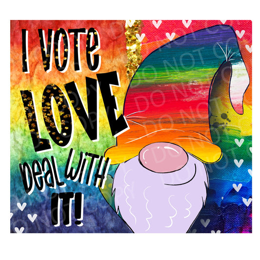 I vote love