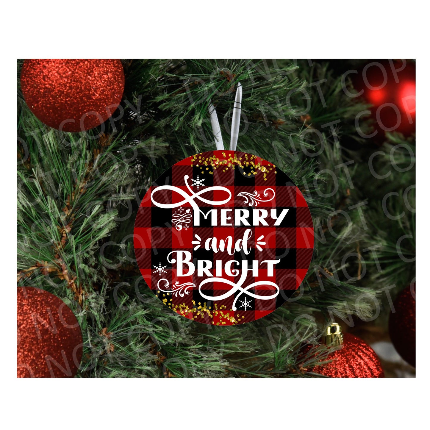 Merry and bright print