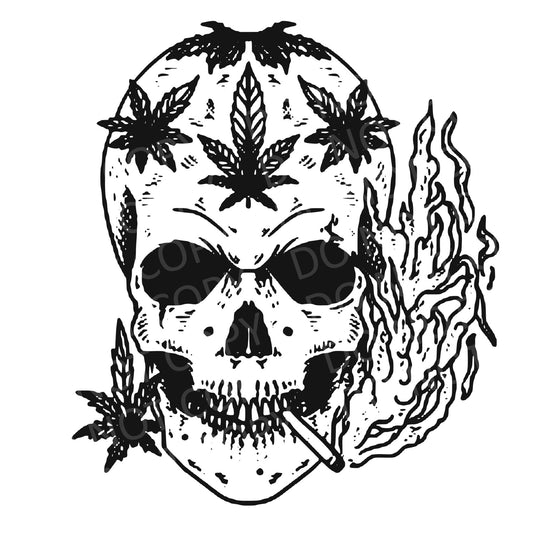 Smoking skull