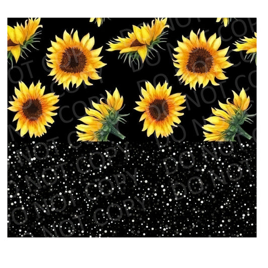 Sunflower with glitter